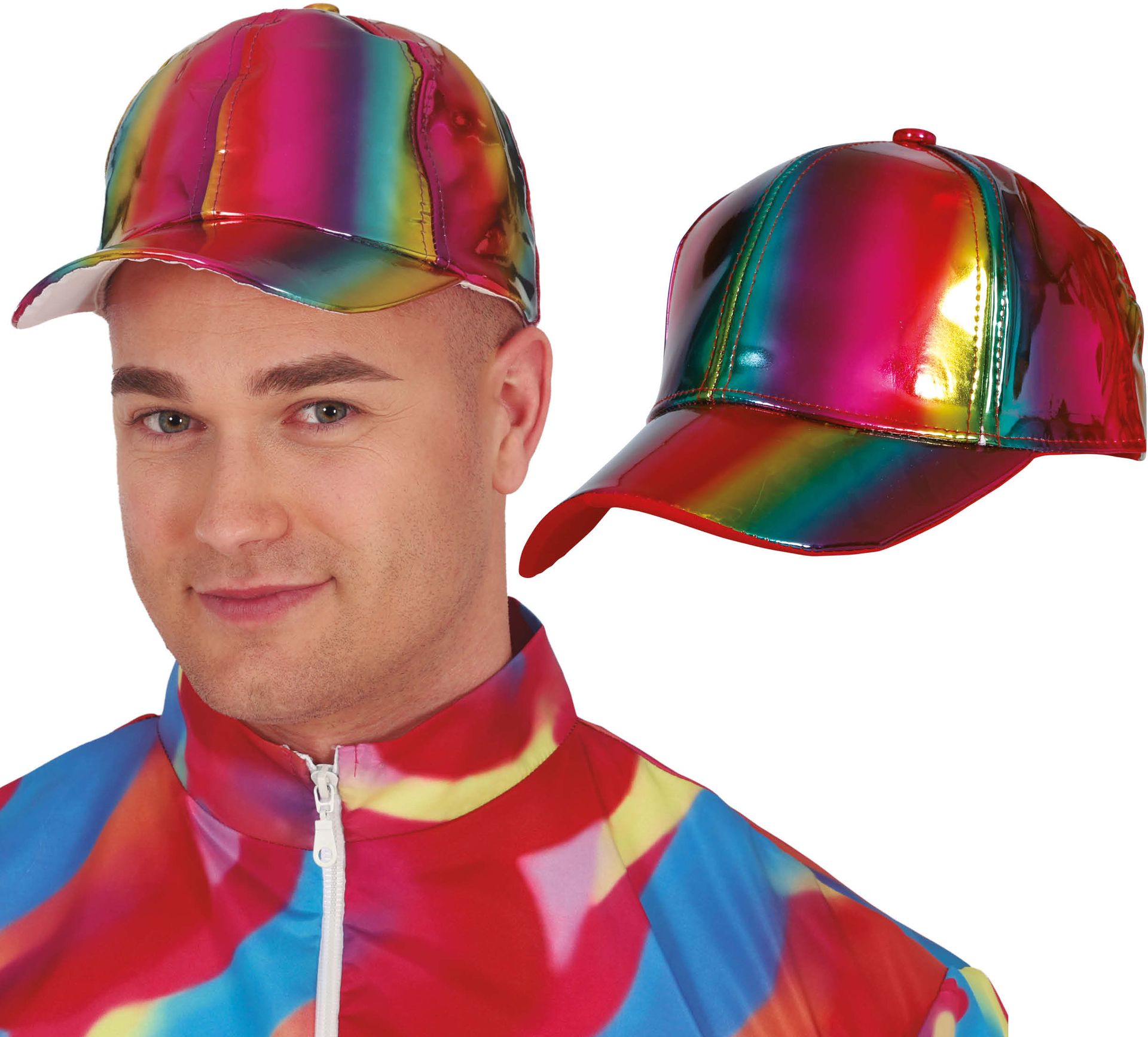 Regenboog Disco Pet Holografisch