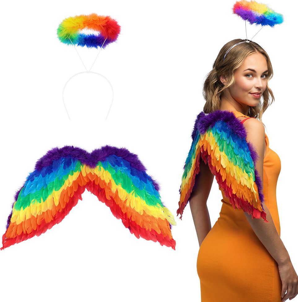Regenboog Engel Accessoireset 2-Delig