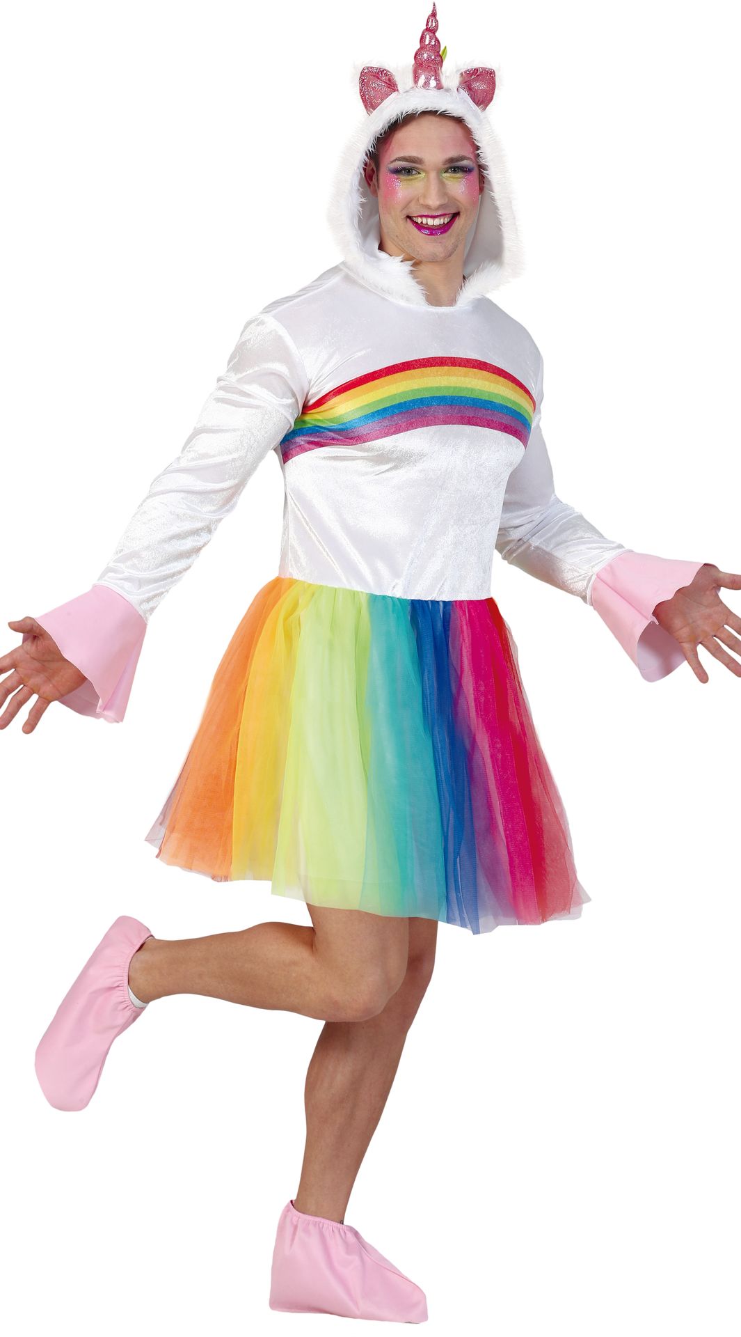 Regenboog jurkje outfit volwassenen