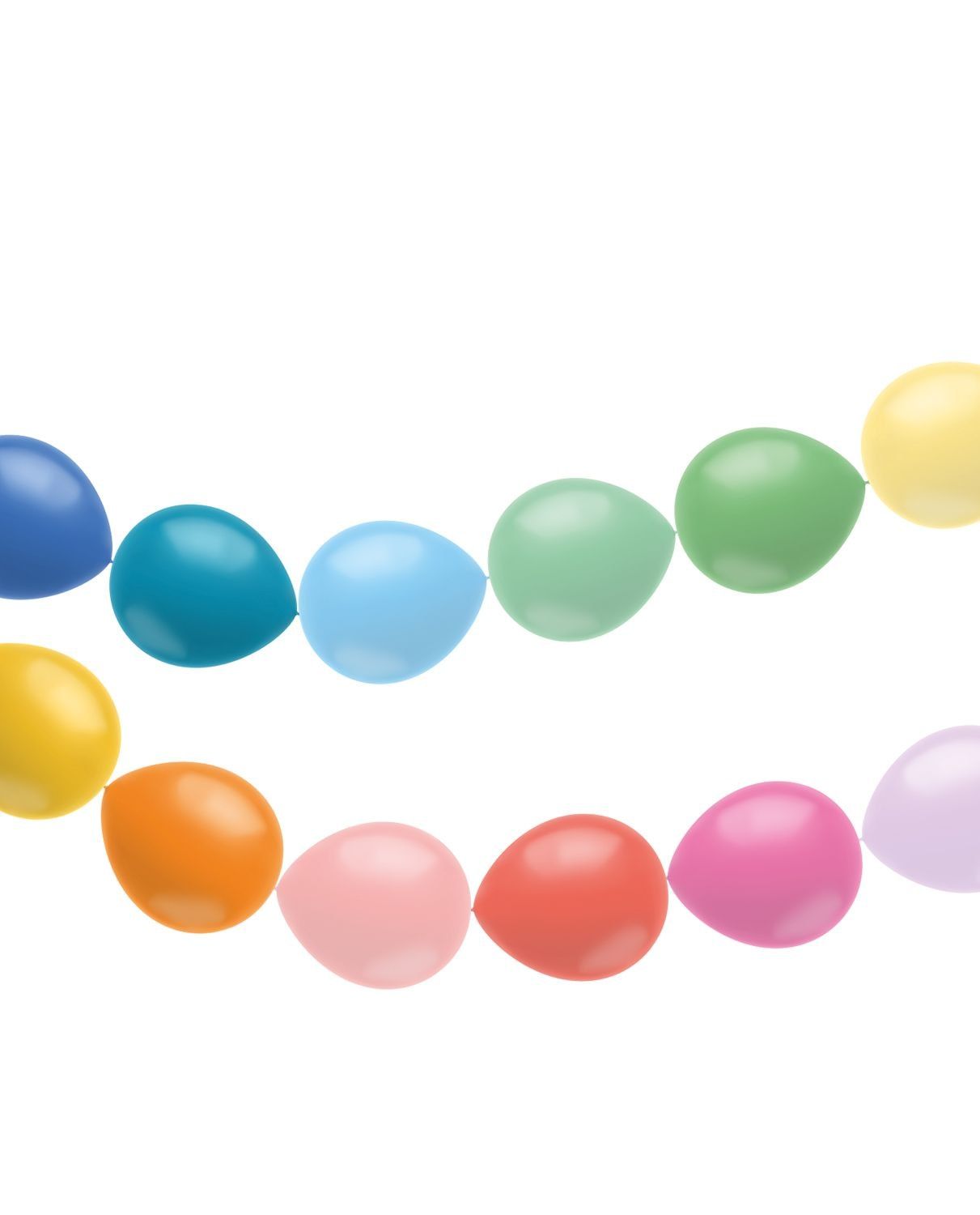 Regenboog kleuren ballonnenslinger