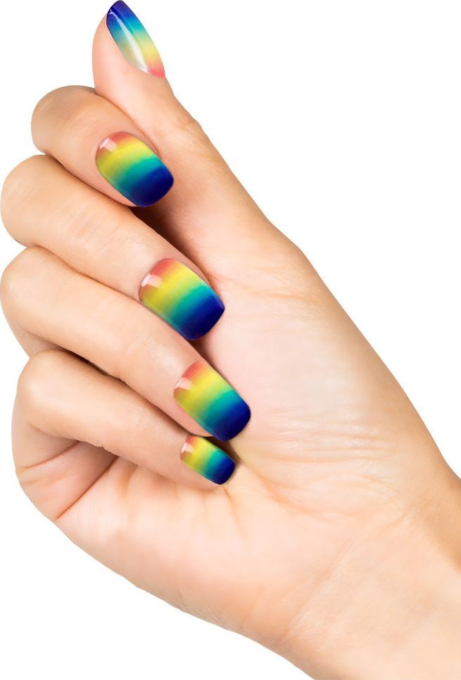 Regenboog nagels 24x