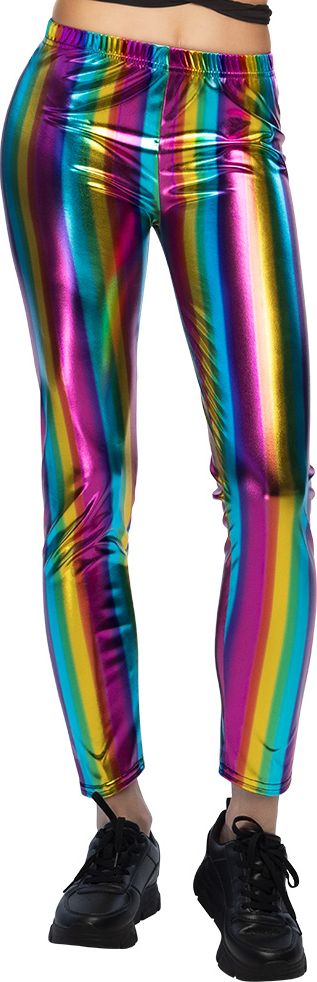 Regenboog Pride Legging Metallic Uitstraling Dames