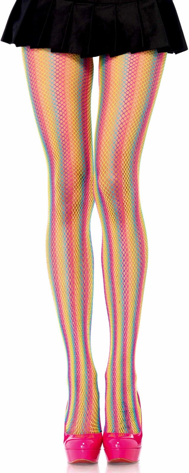 Regenboog visnet panty