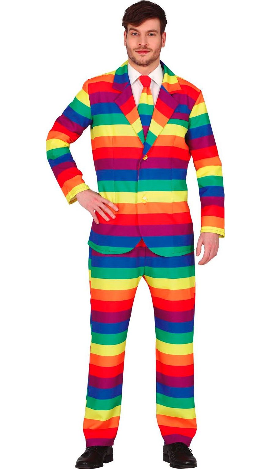 Regenboogpak outfit heren