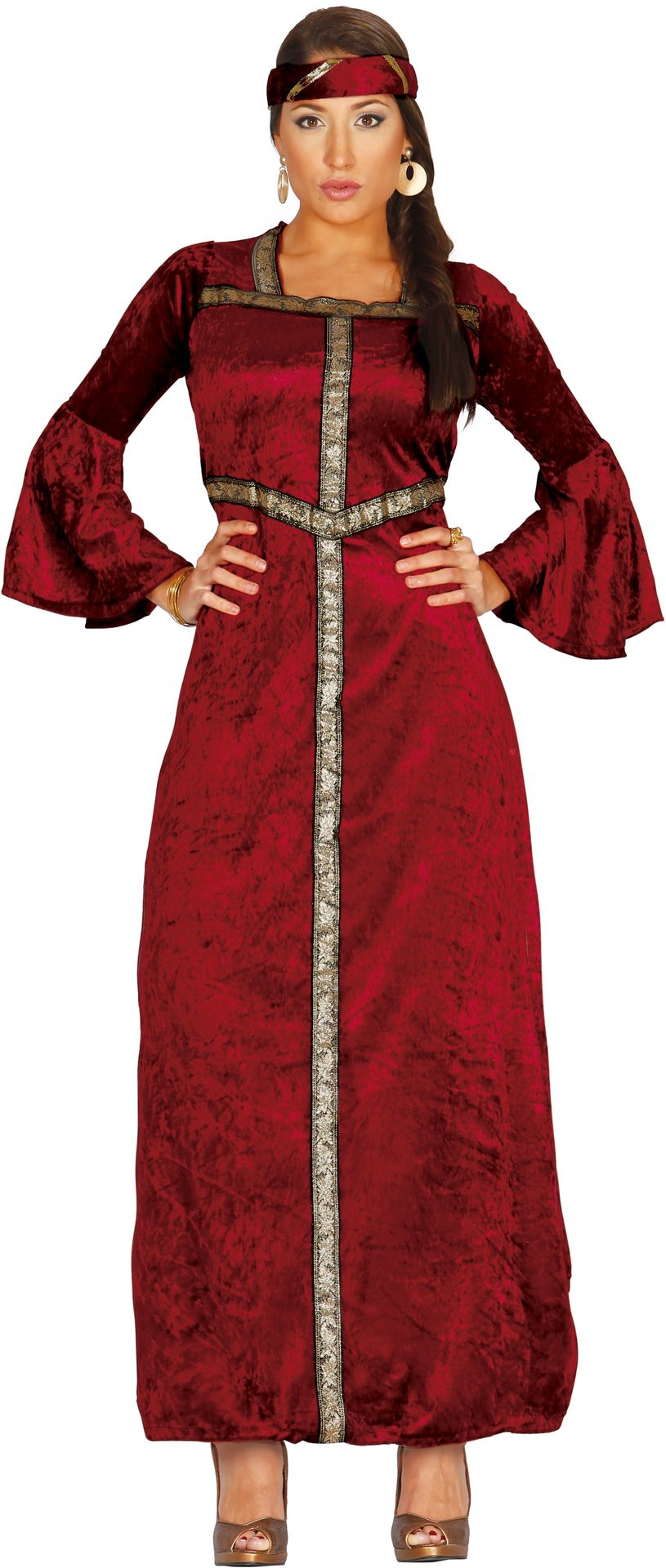 Renaissance jurk rood