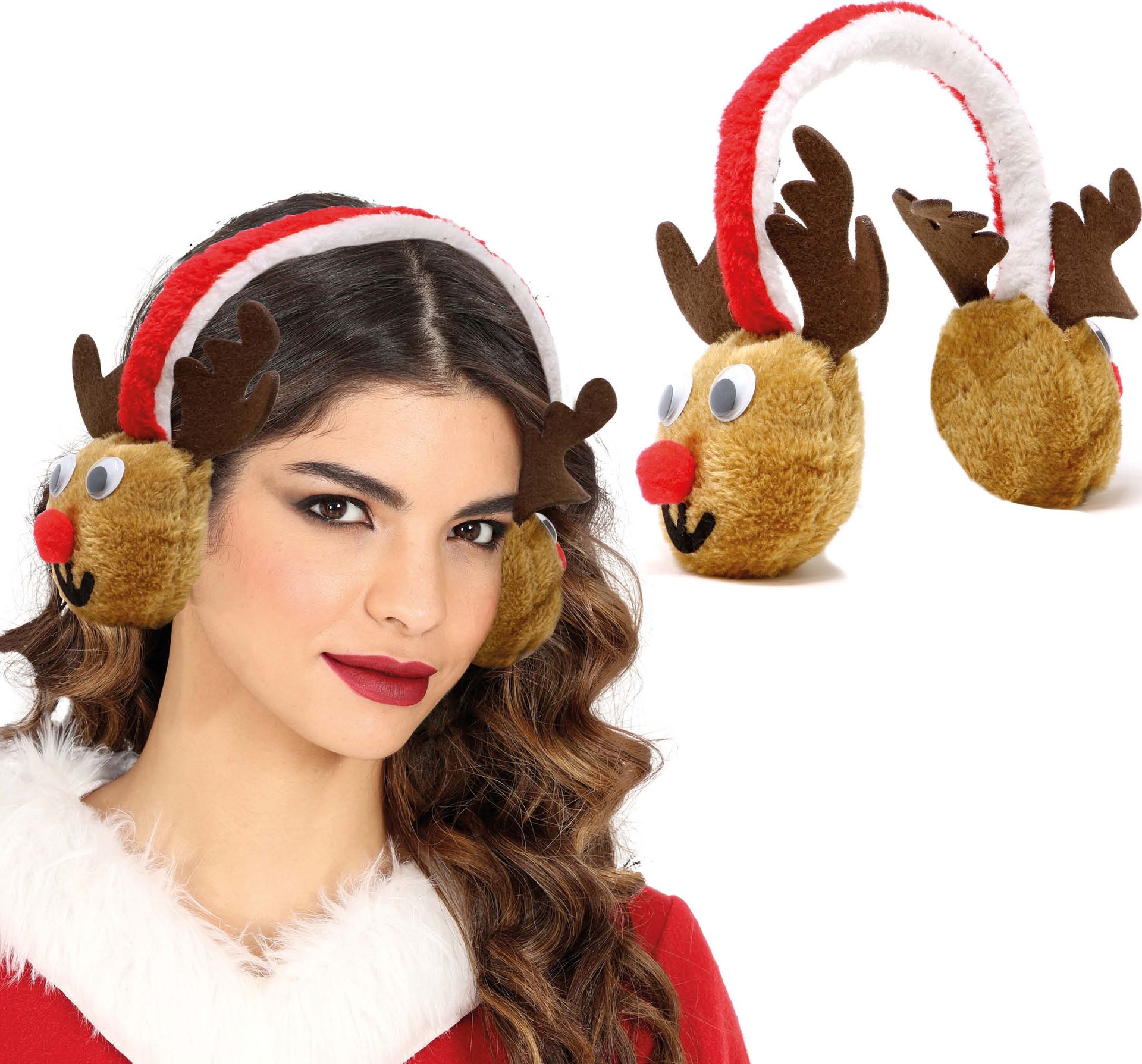 Rendier warme oorwarmers kerst