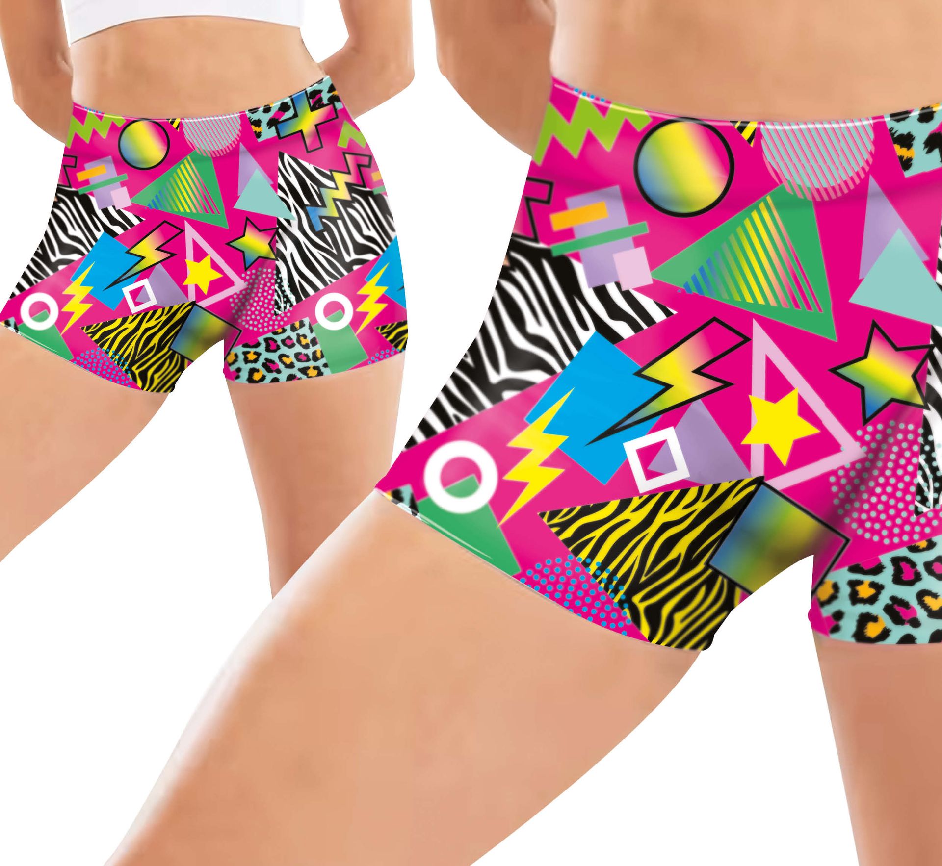 Retro 90's Stijl Korte Broek Volwassenen
