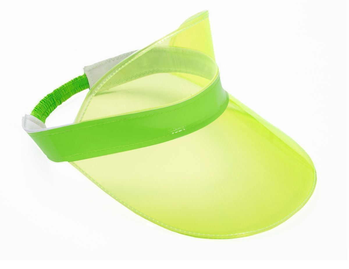 Retro 90s zonneklep neon groen