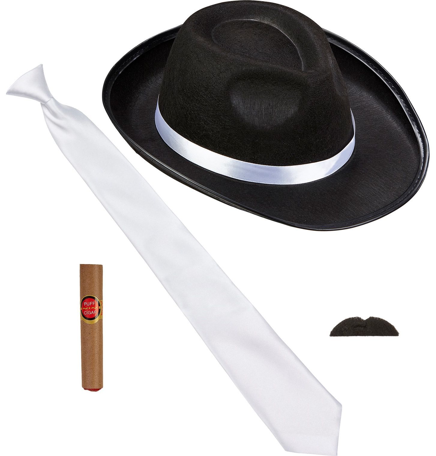 Retro accessoire set zwarte gangster