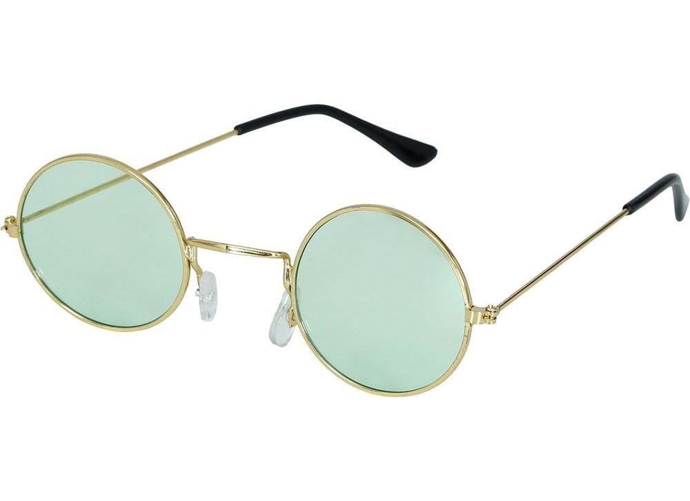Retro Groene Hippie Kleine Glazen Zonnebril