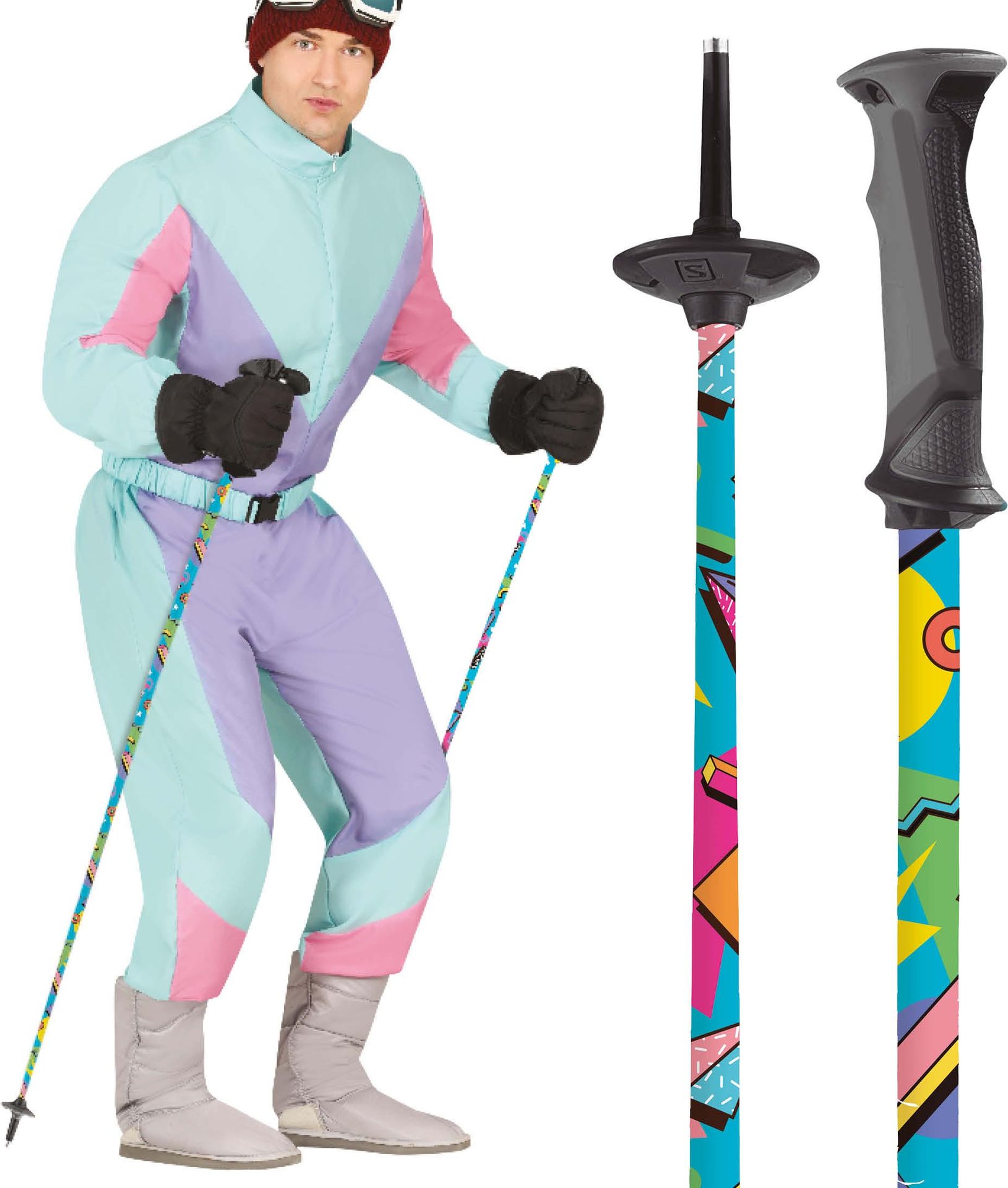 Retro Ski Wandelstokken