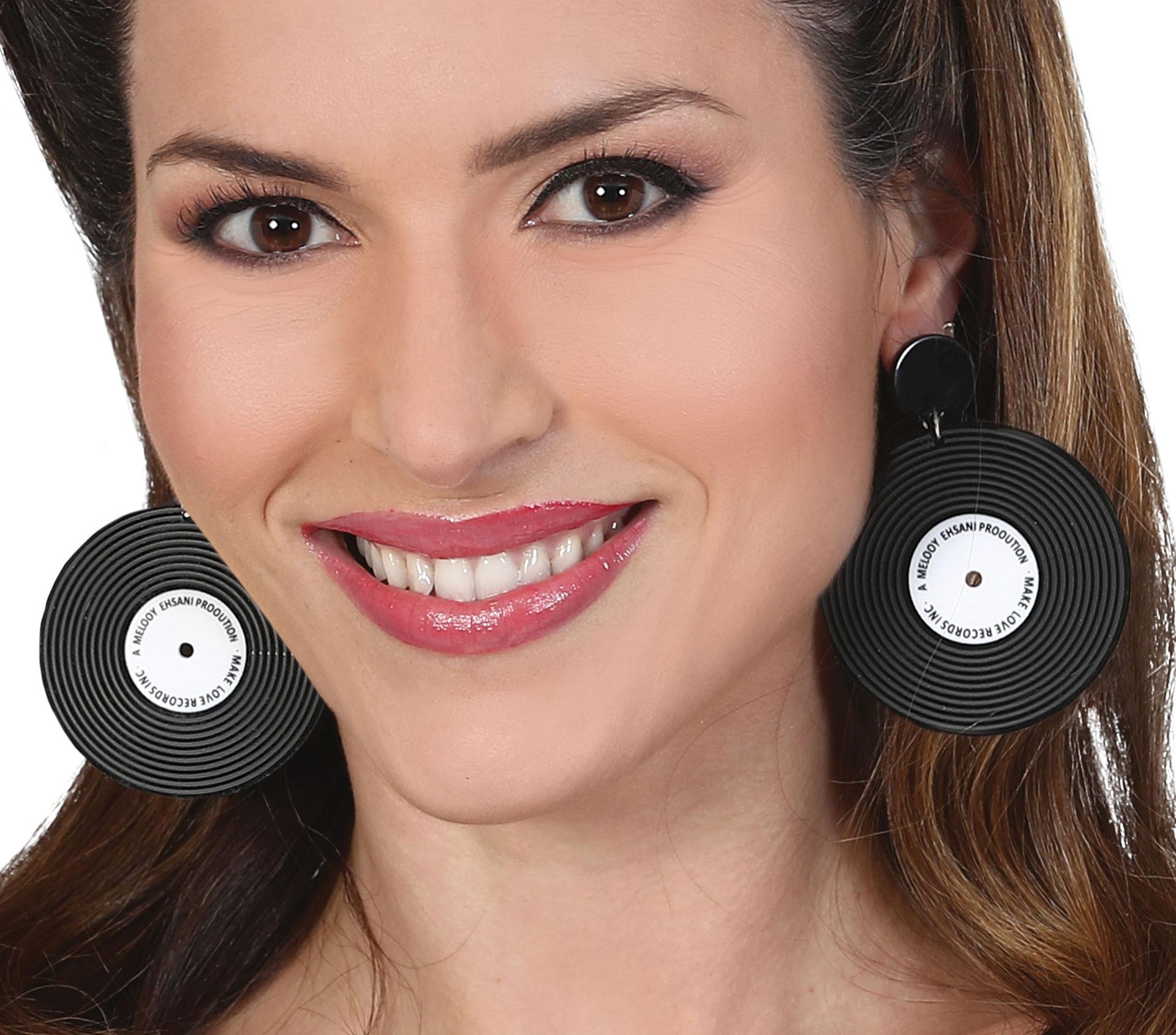 Retro Vinyl Oorbellen