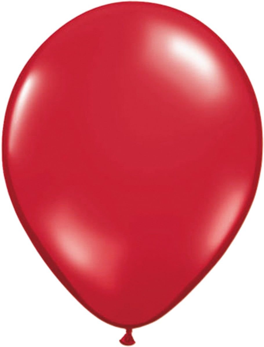 Robijn rode basic ballonnen 100 stuks