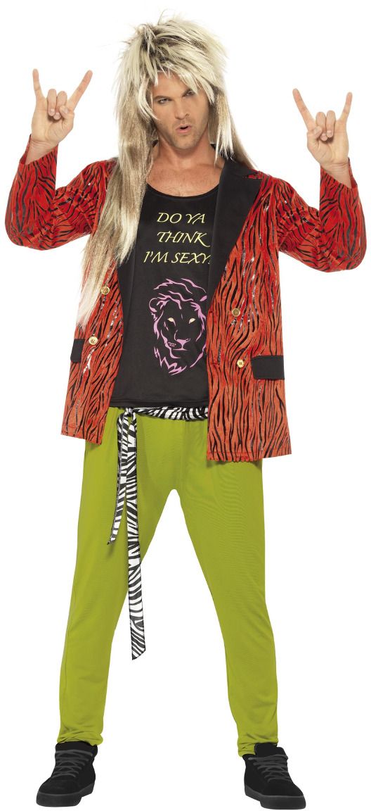 Rock star kostuum 80s