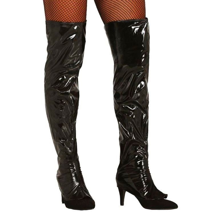 Rock Stijl Zwarte Laarshoezen Dames