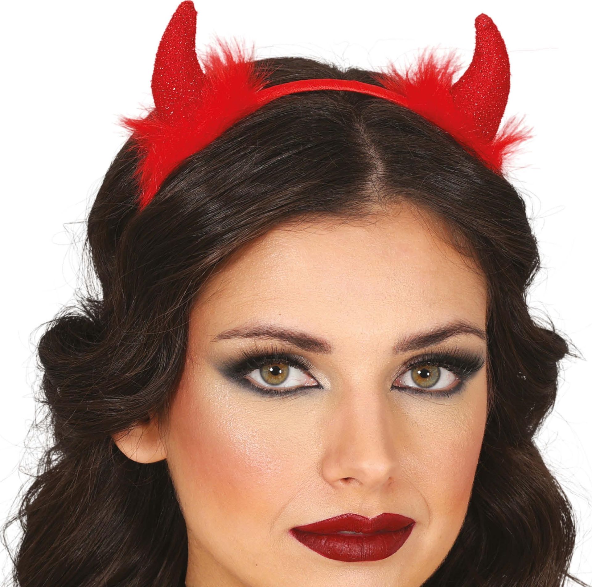 Rode duivel haarband halloween