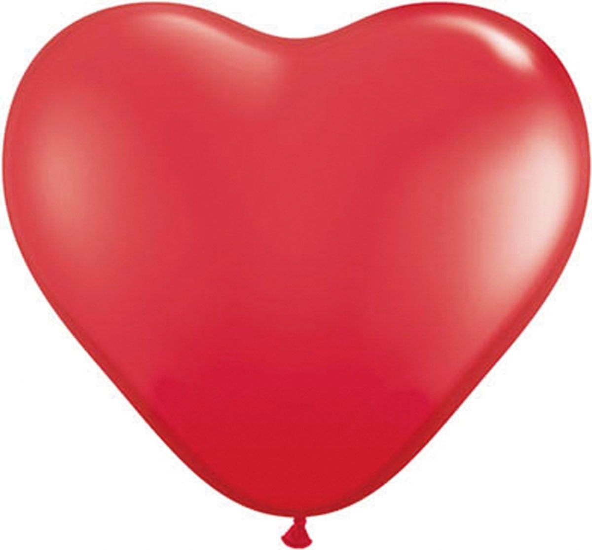 Rode hartvormige ballonnen 100 stuks 15cm