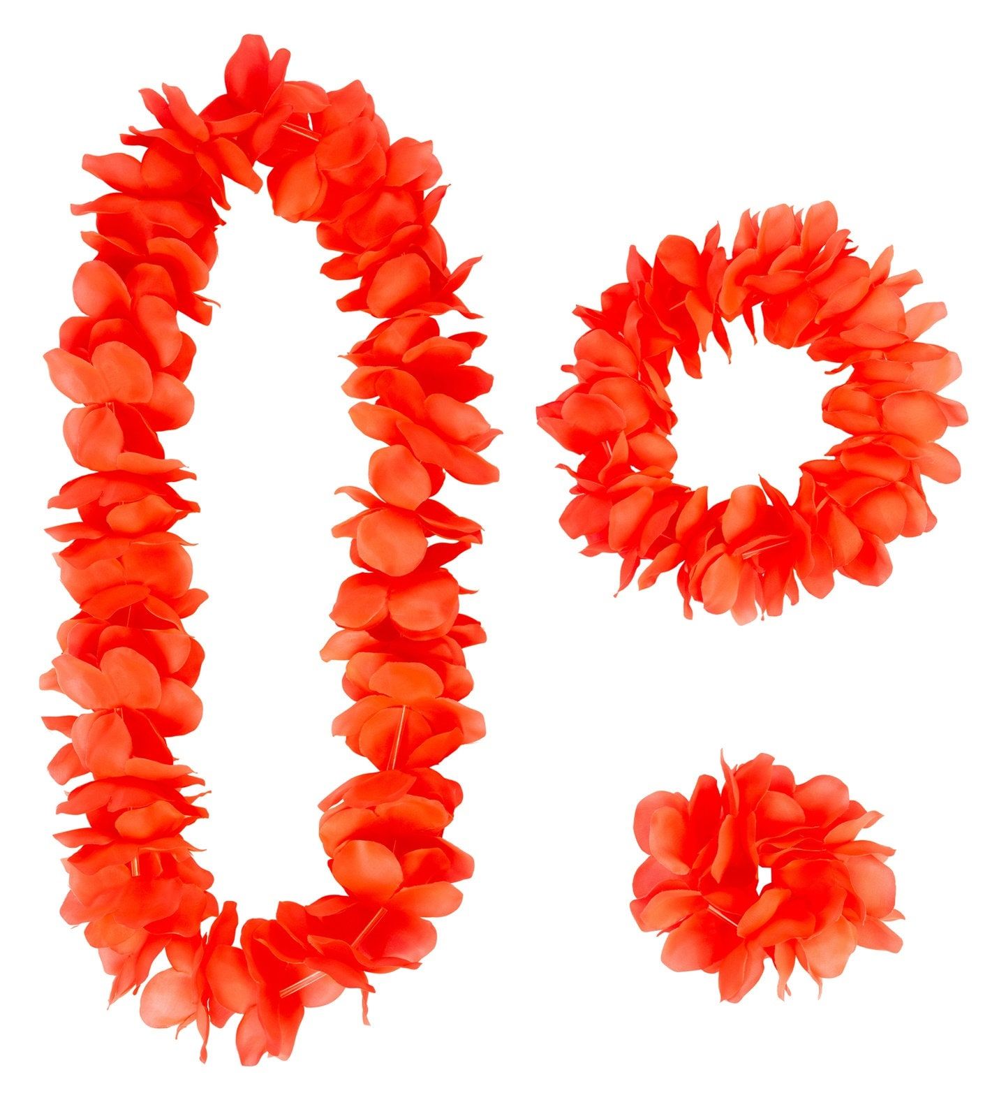 Rode Hawaii Verkleedset Bloemenkransen