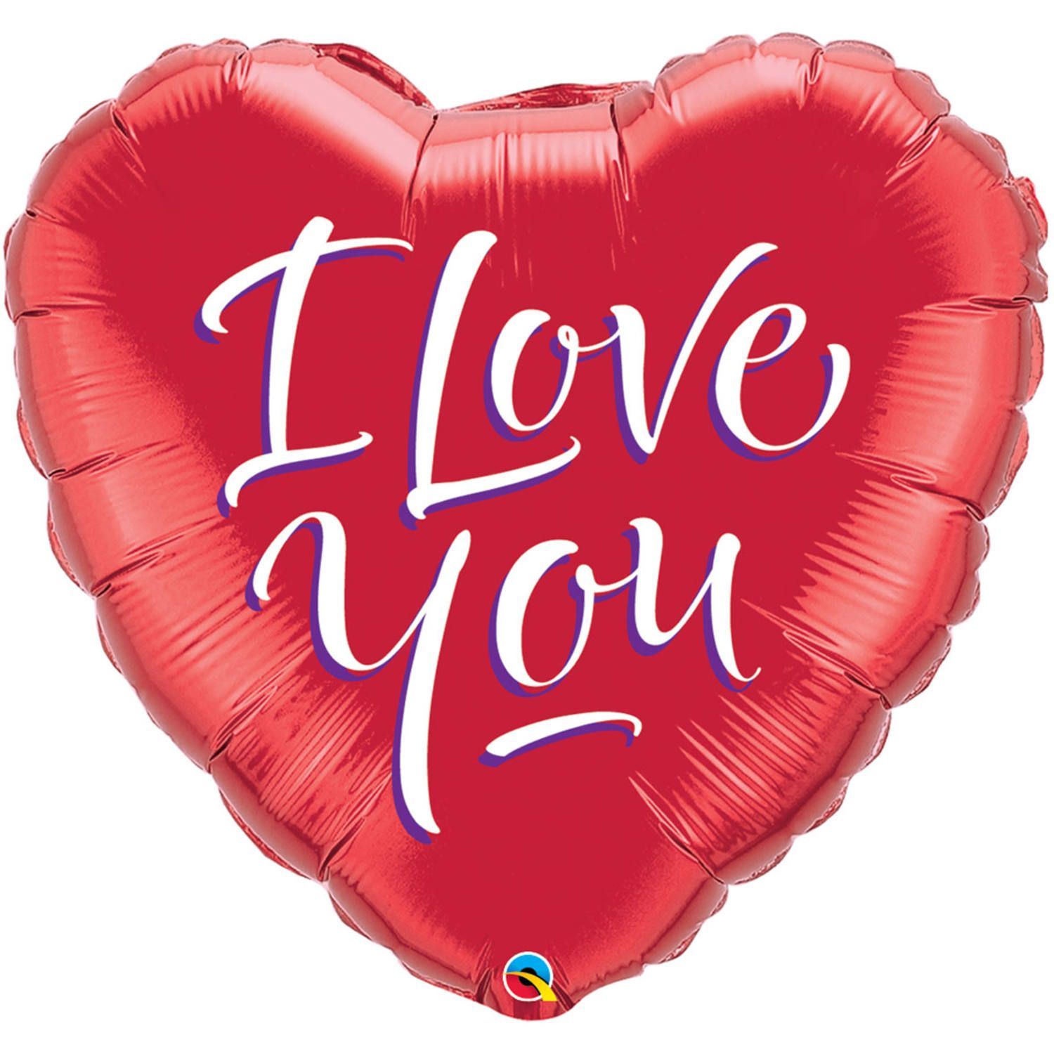 Rode I love You hart folieballon