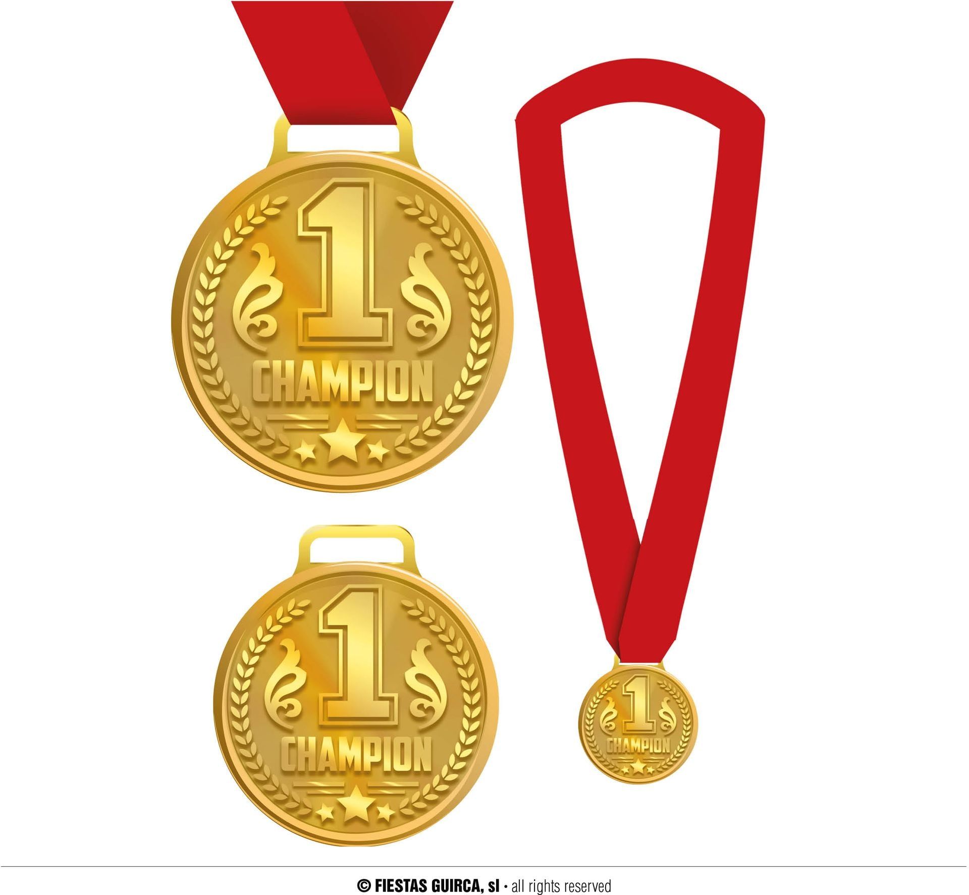 Rode Kampioen Medaille Nummer 1