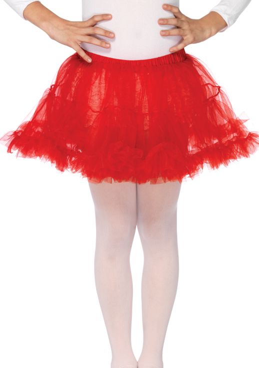 Rode kinder petticoat