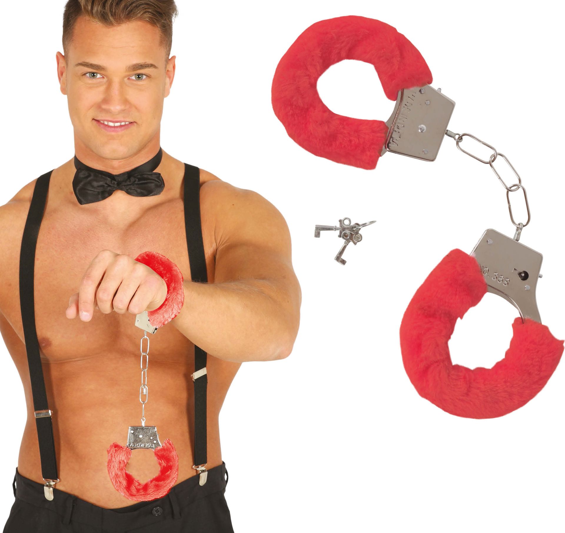 Rode Kinky Handboeien