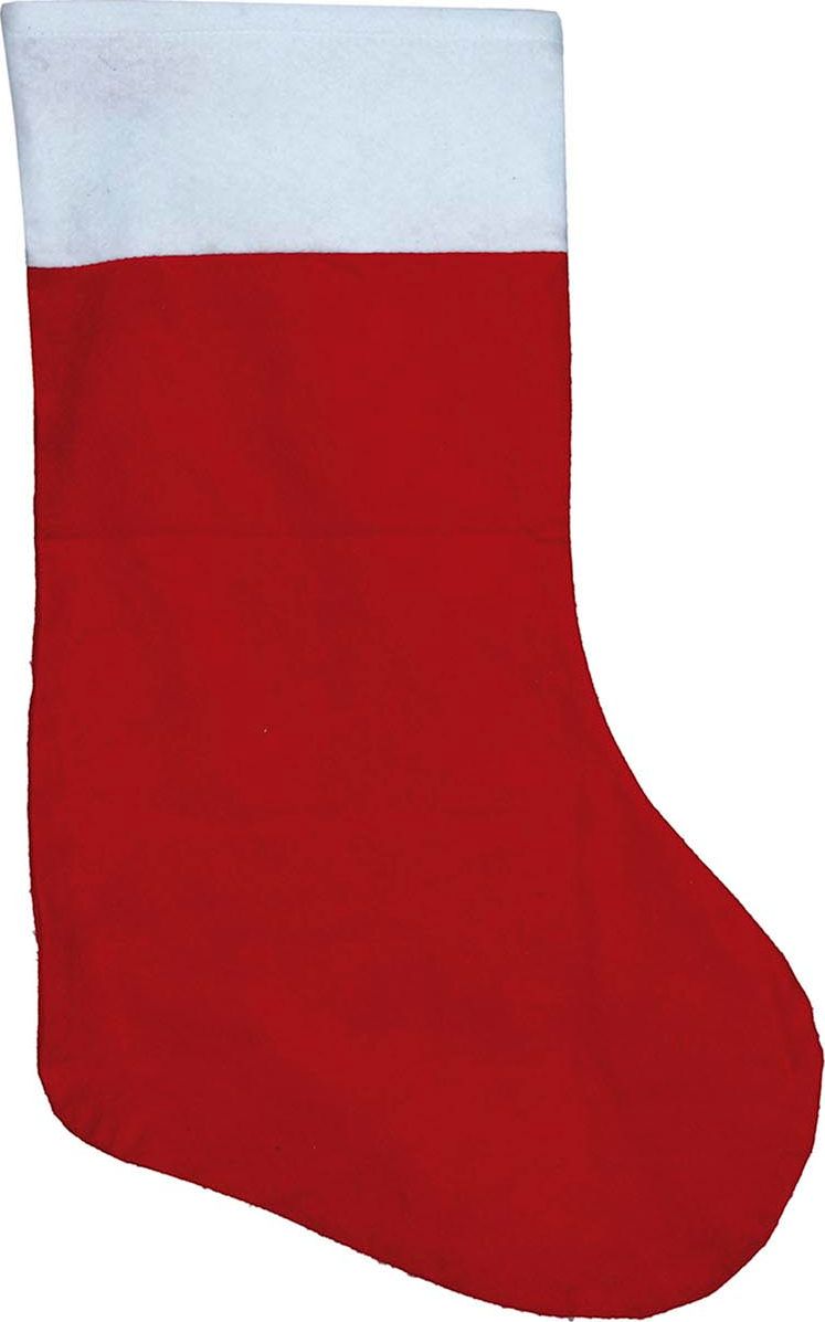 Rode klassieke kerst cadeau sok 66cm