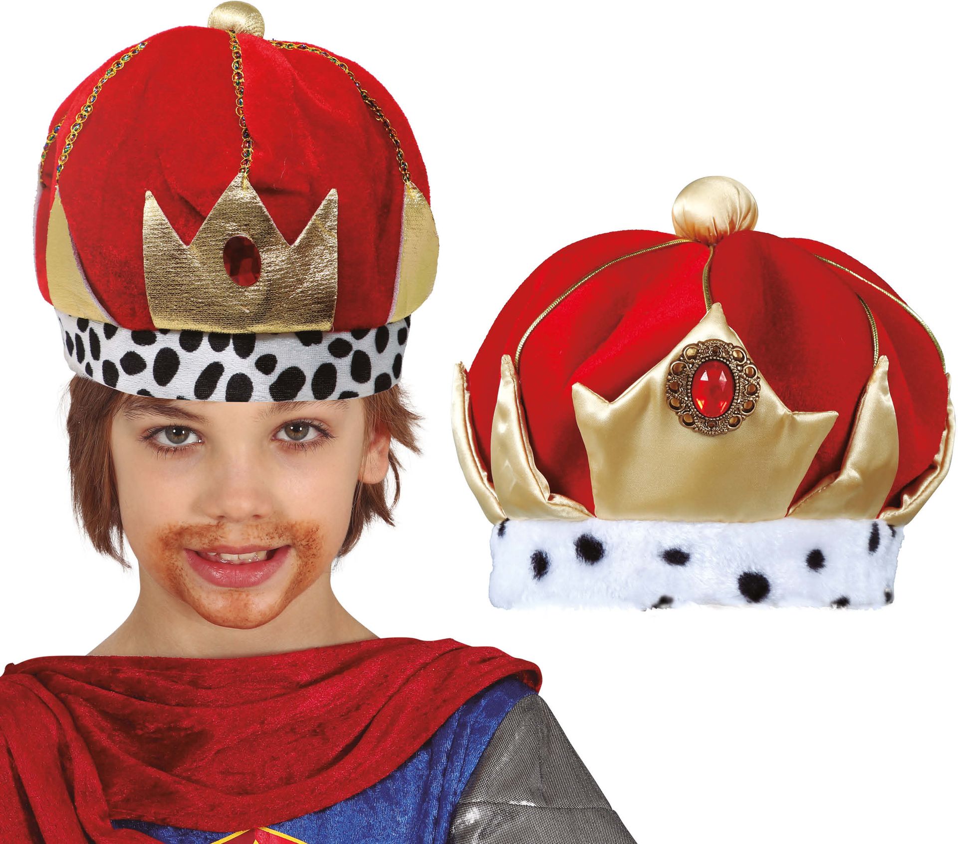 Rode Koning Muts Kind