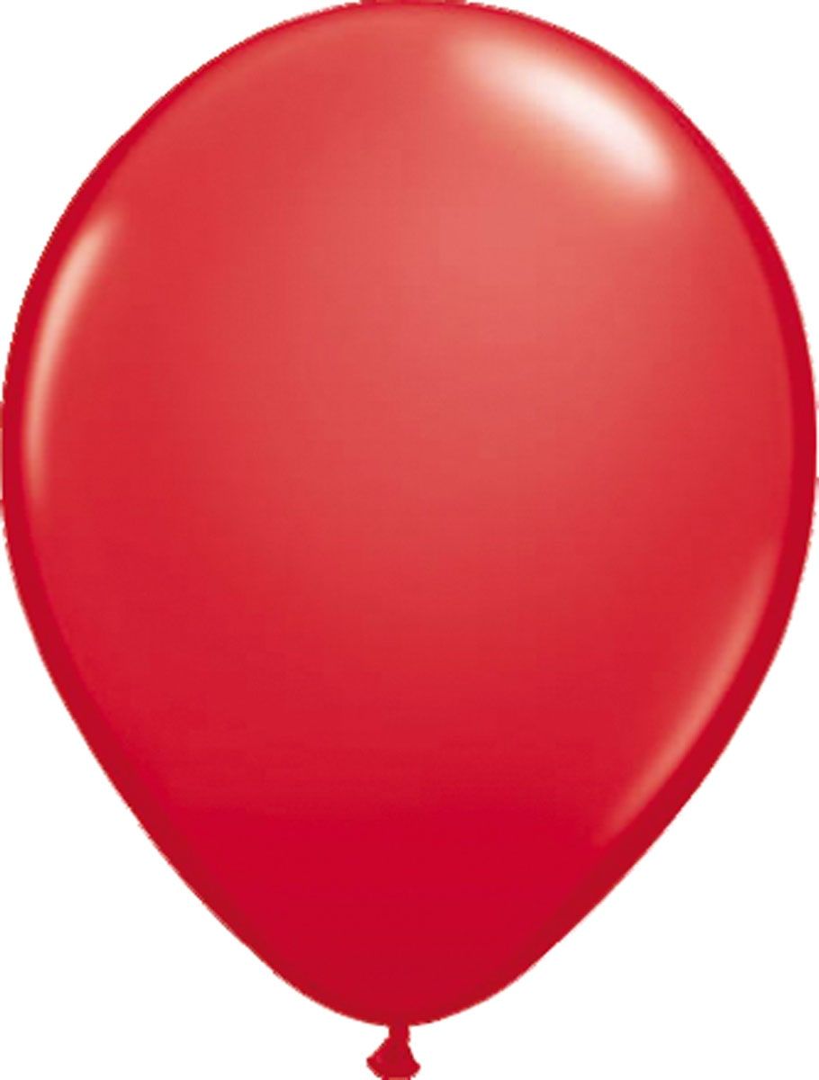 Rode metallic ballonnen 100 stuks
