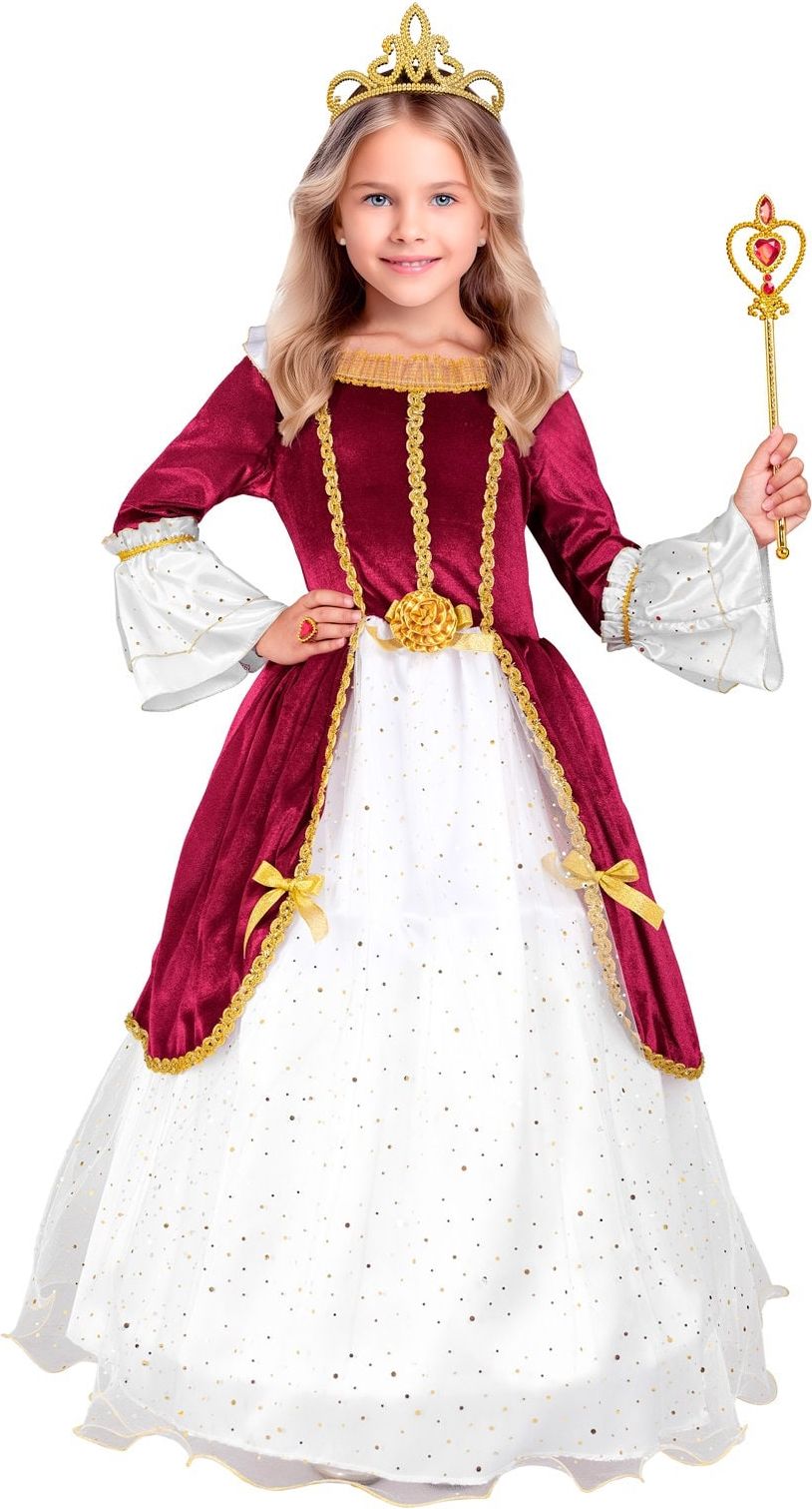 Rode Middeleeuwse Prinsessenjurkje Meisjes