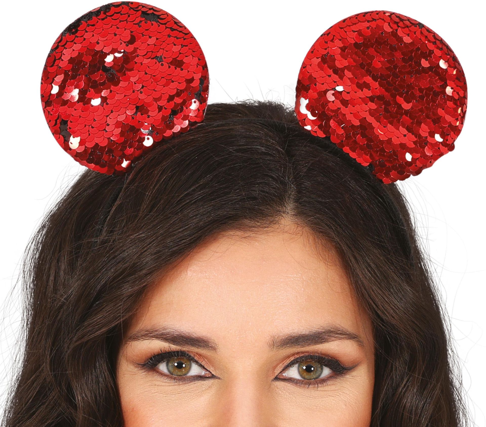 Rode Minnie Mouse Oren met Pailletten