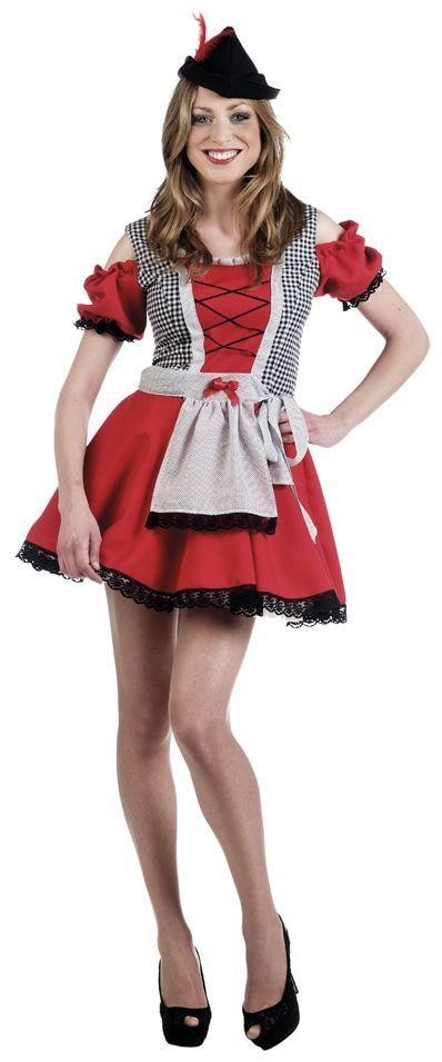 Rode oktoberfest jurk
