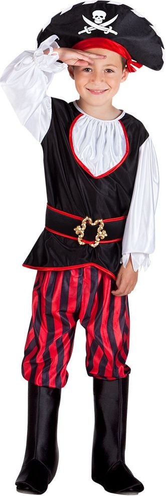 Rode piraat outfit jongens