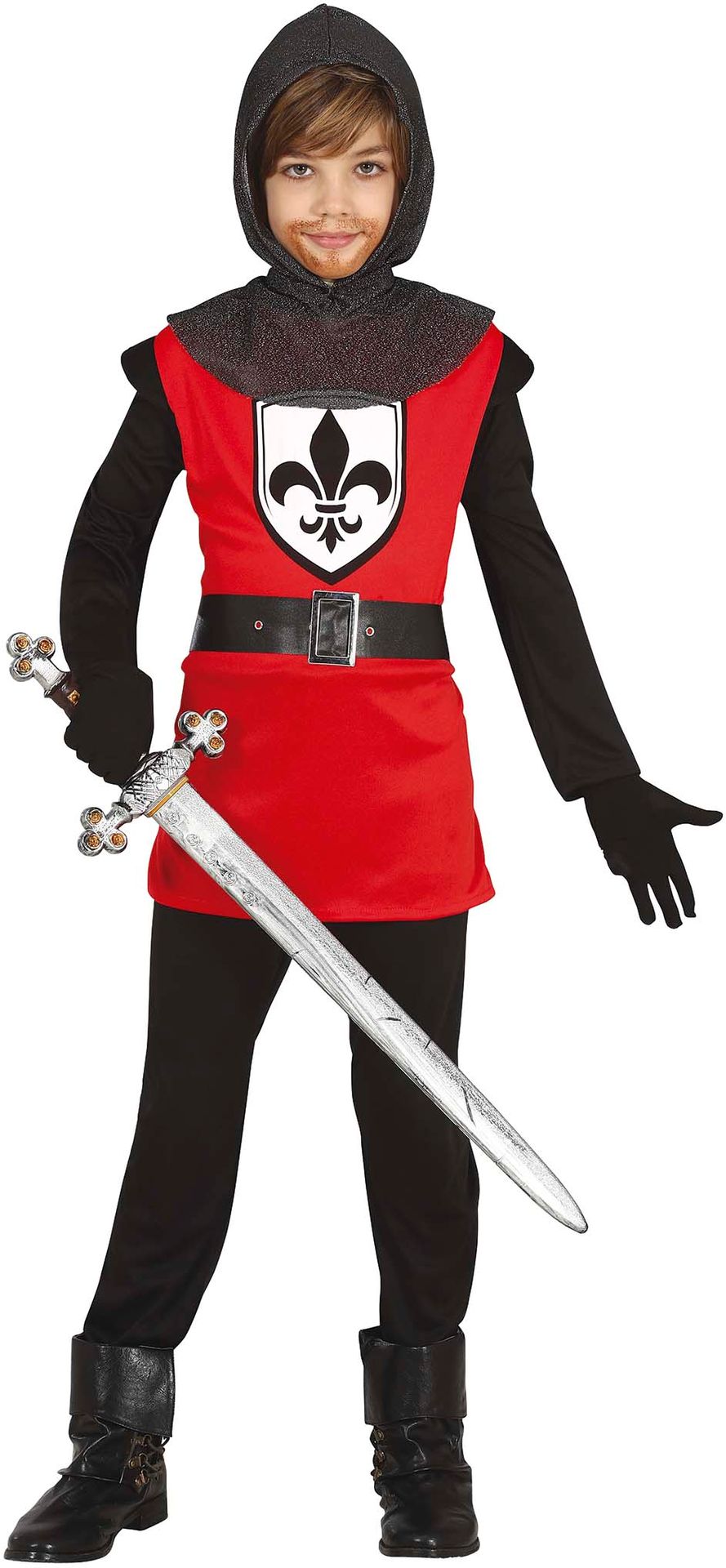 Rode ridder outfit jongens