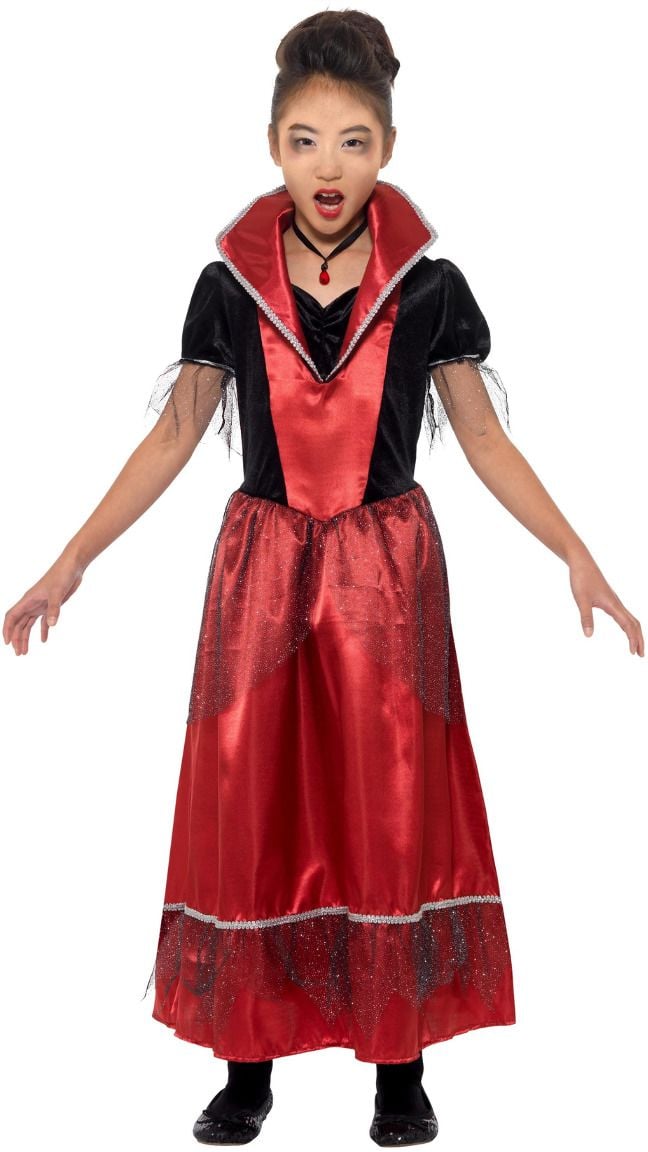 Rode vampier prinsessen outfit meisjes