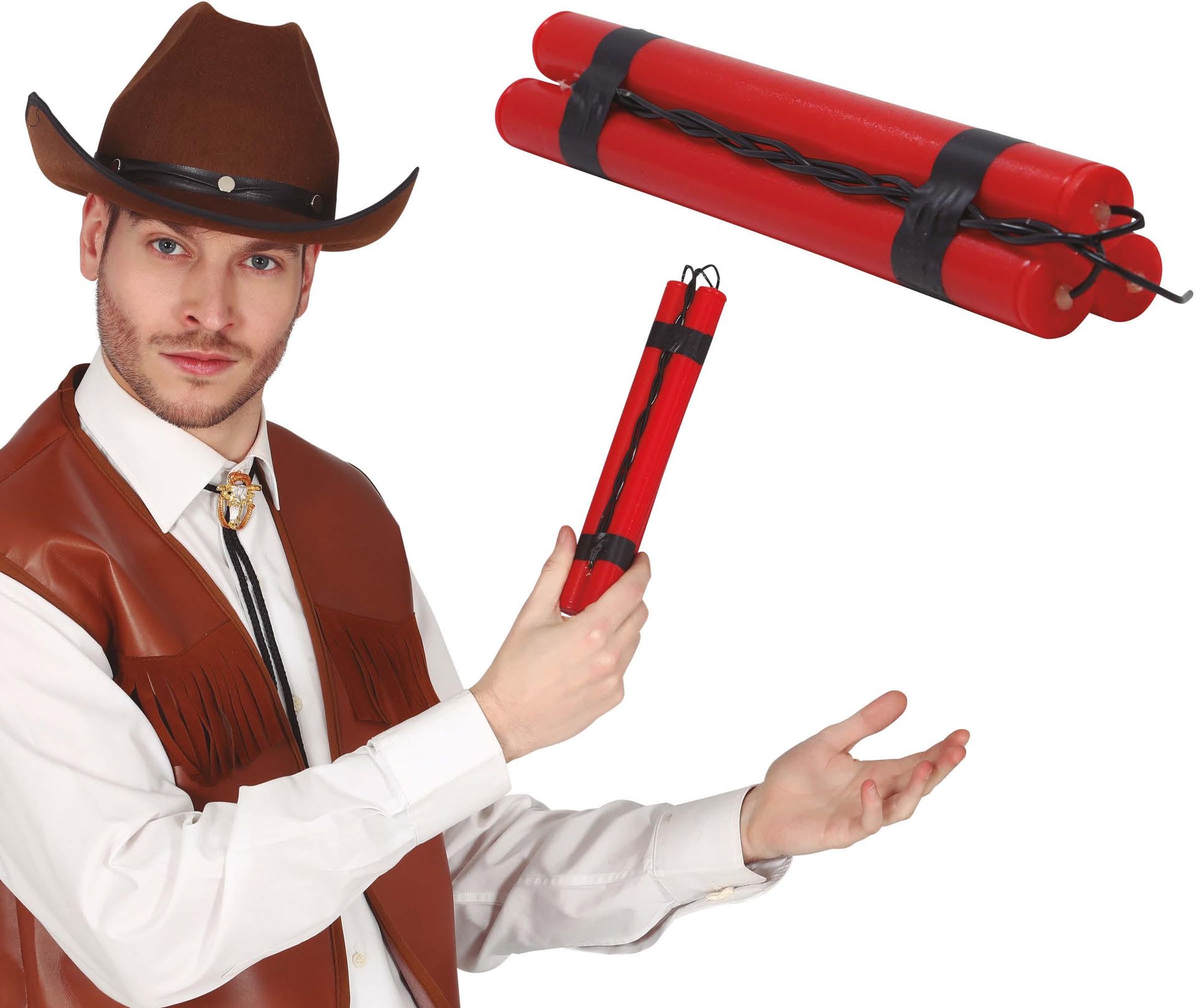 Rode Western Nep Dynamietstaaf