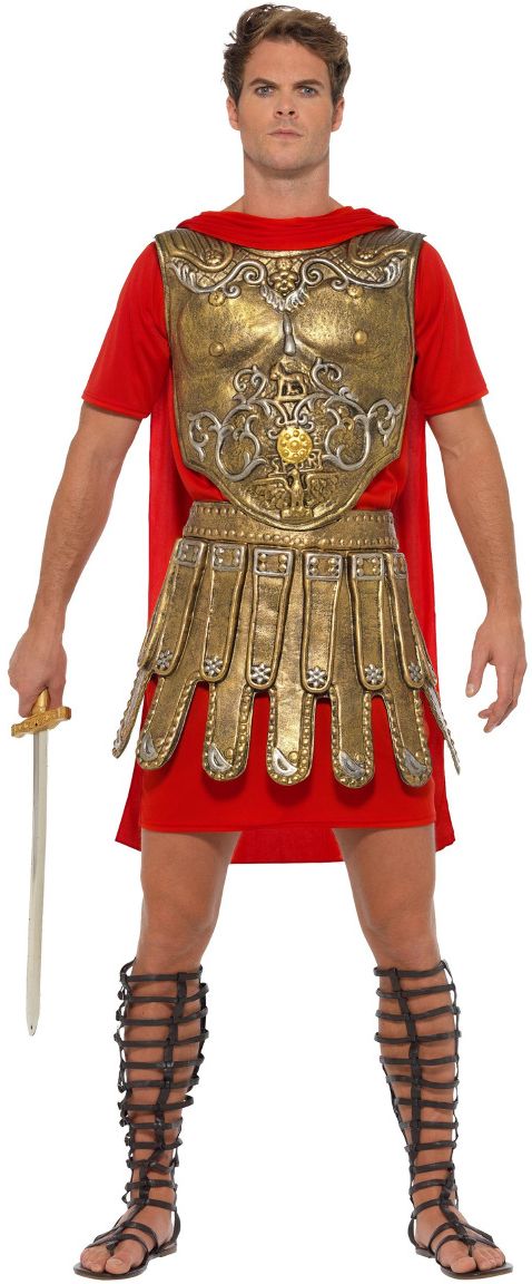 Romeinse gladiator kostuum goud