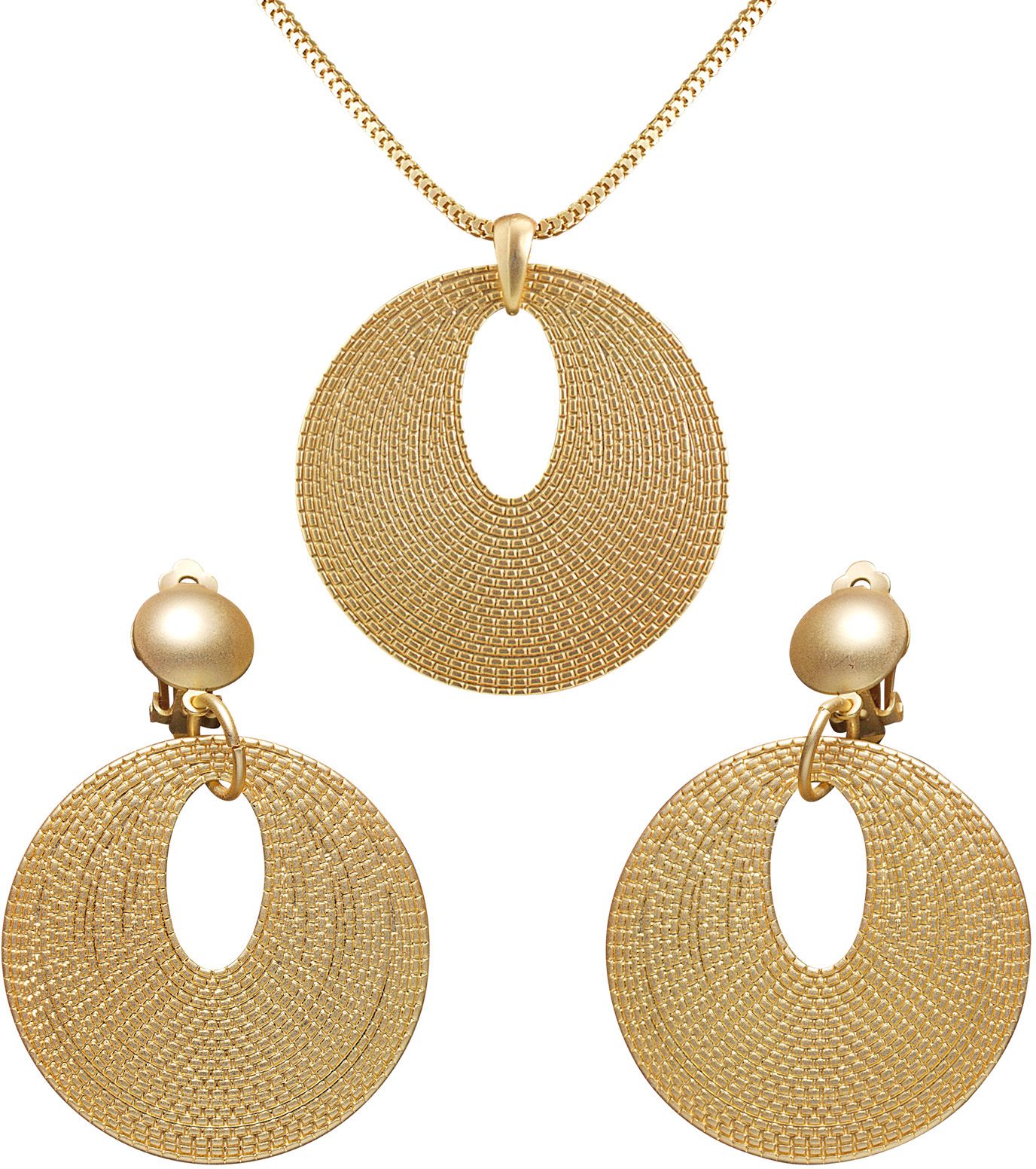 Romeinse ketting en oorbellen