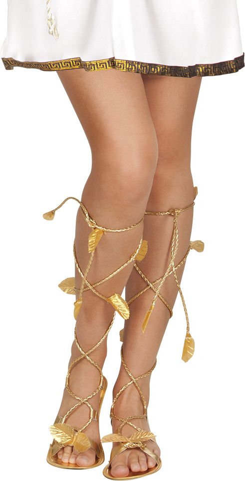 Romeinse sandale goud laurier