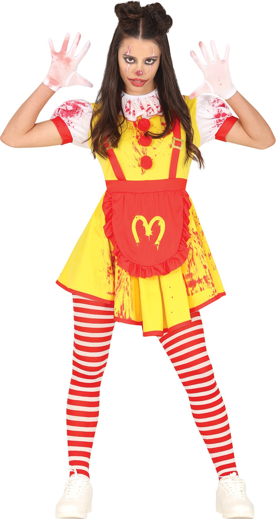Ronald Mcdonalds Killer Clown Outfit Meisjes 14-16 Jaar