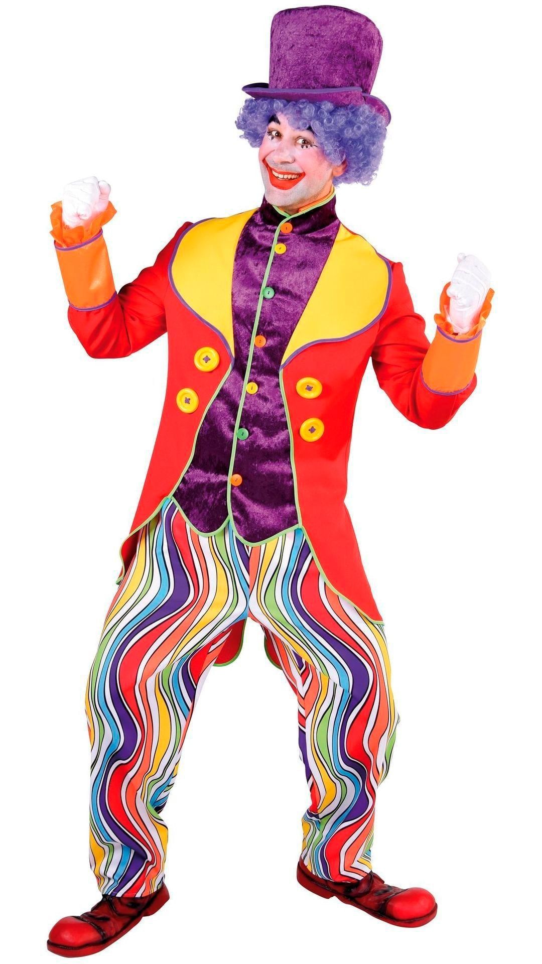 Rood clownskostuum heren