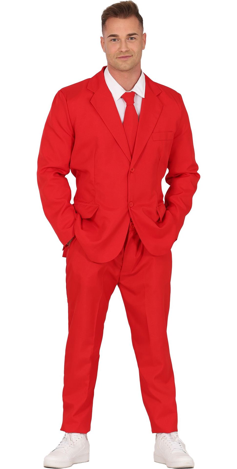 Rood Feestmaatpak Heren