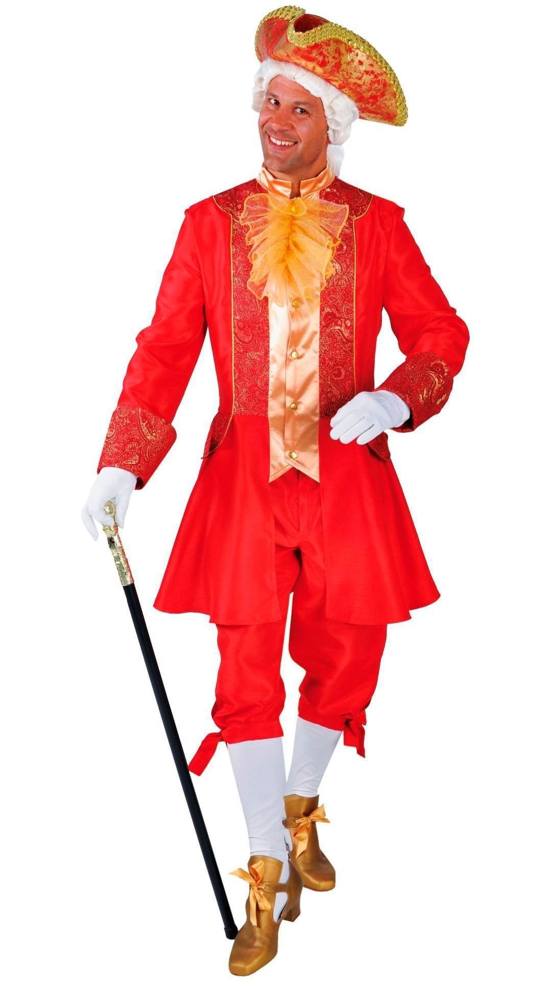 Rood heren kostuum markies