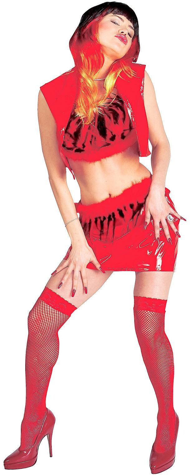 Rood Hot Girl kostuum