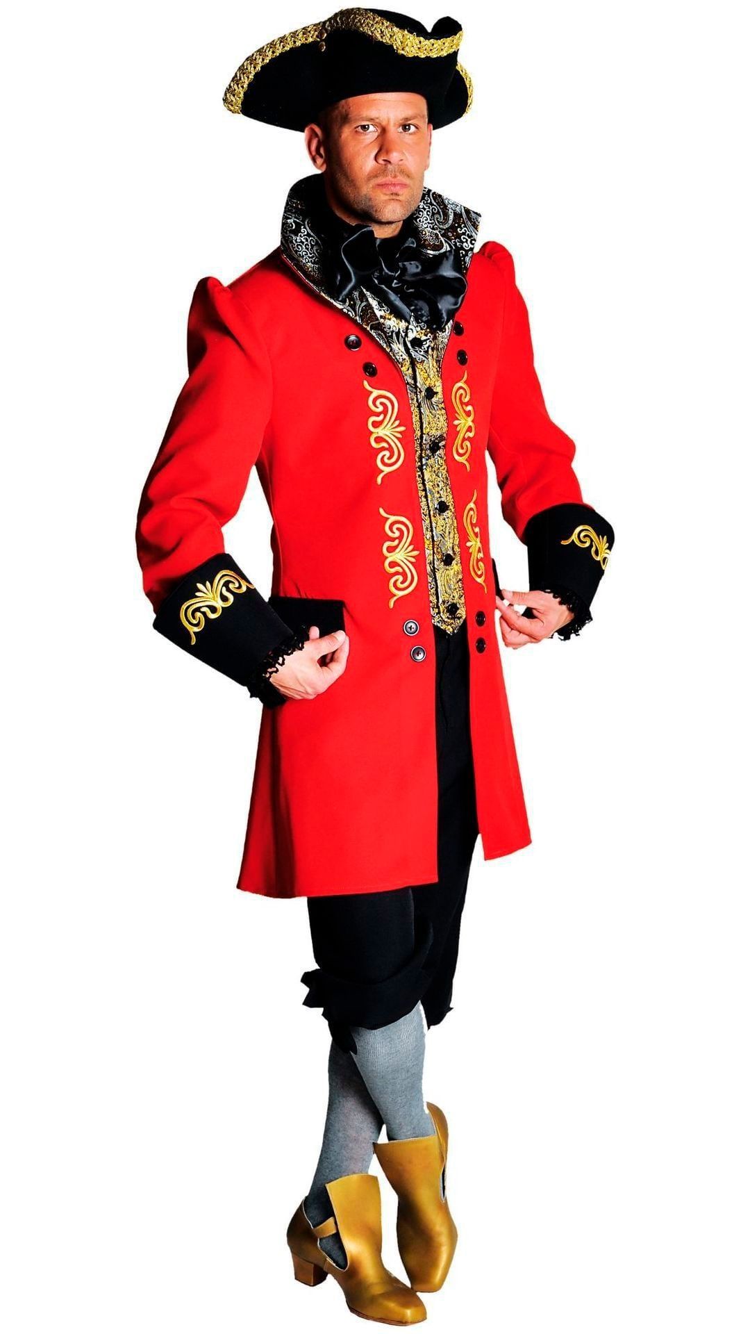 Rood lakei outfit mannen
