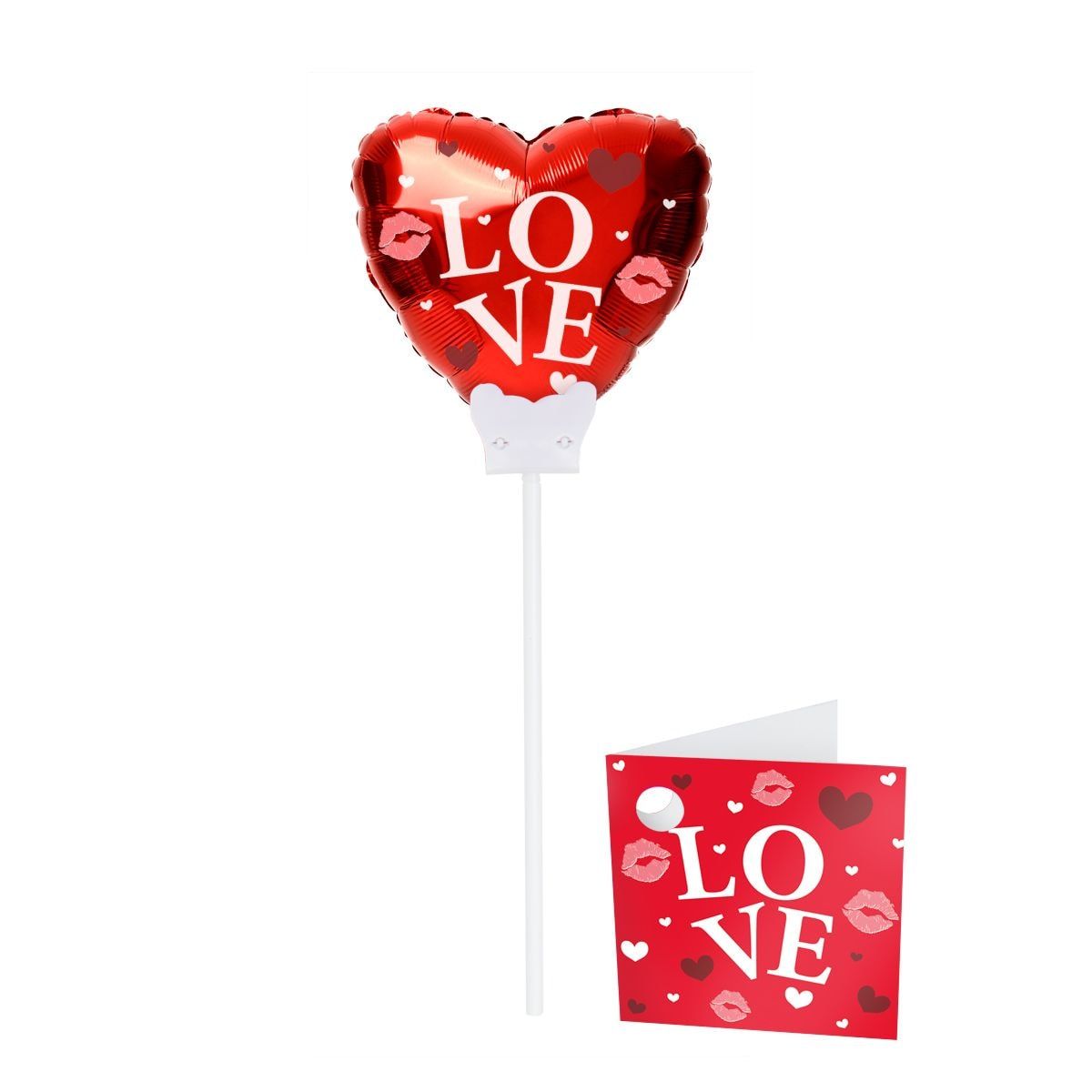 Rood Love mini folie wensballon