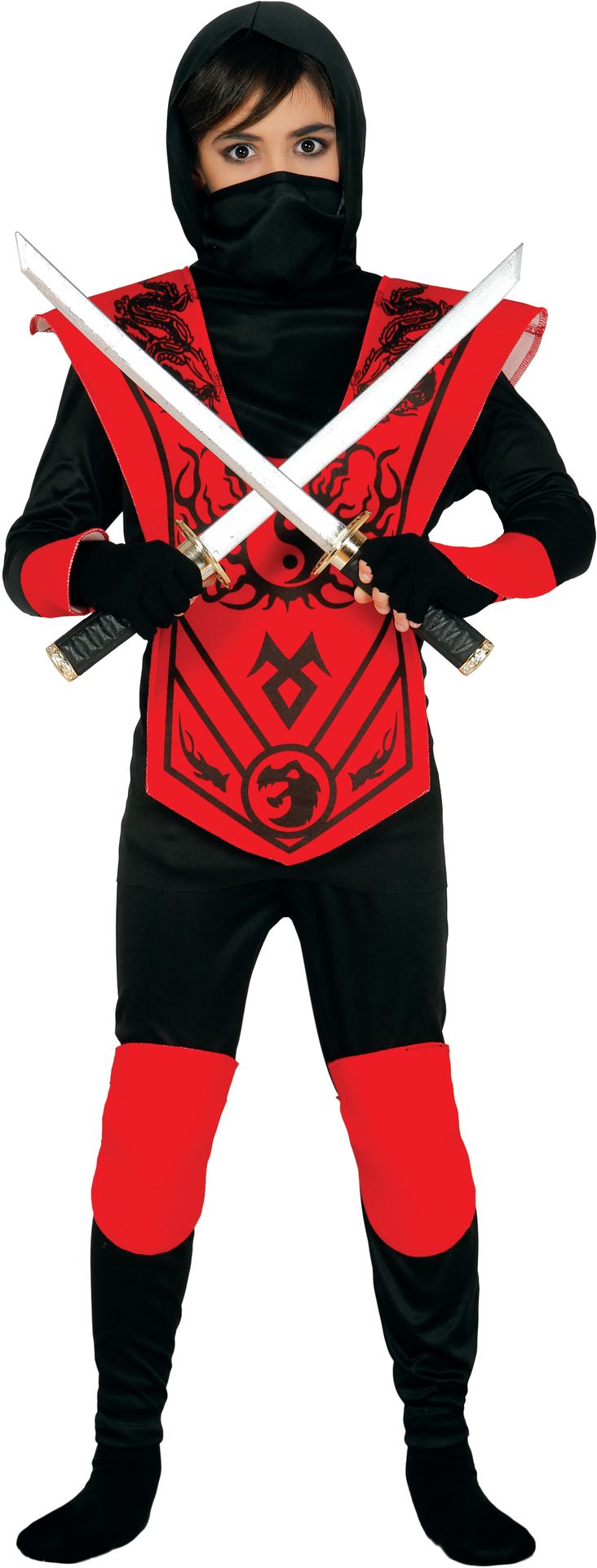Rood ninja outfit kind