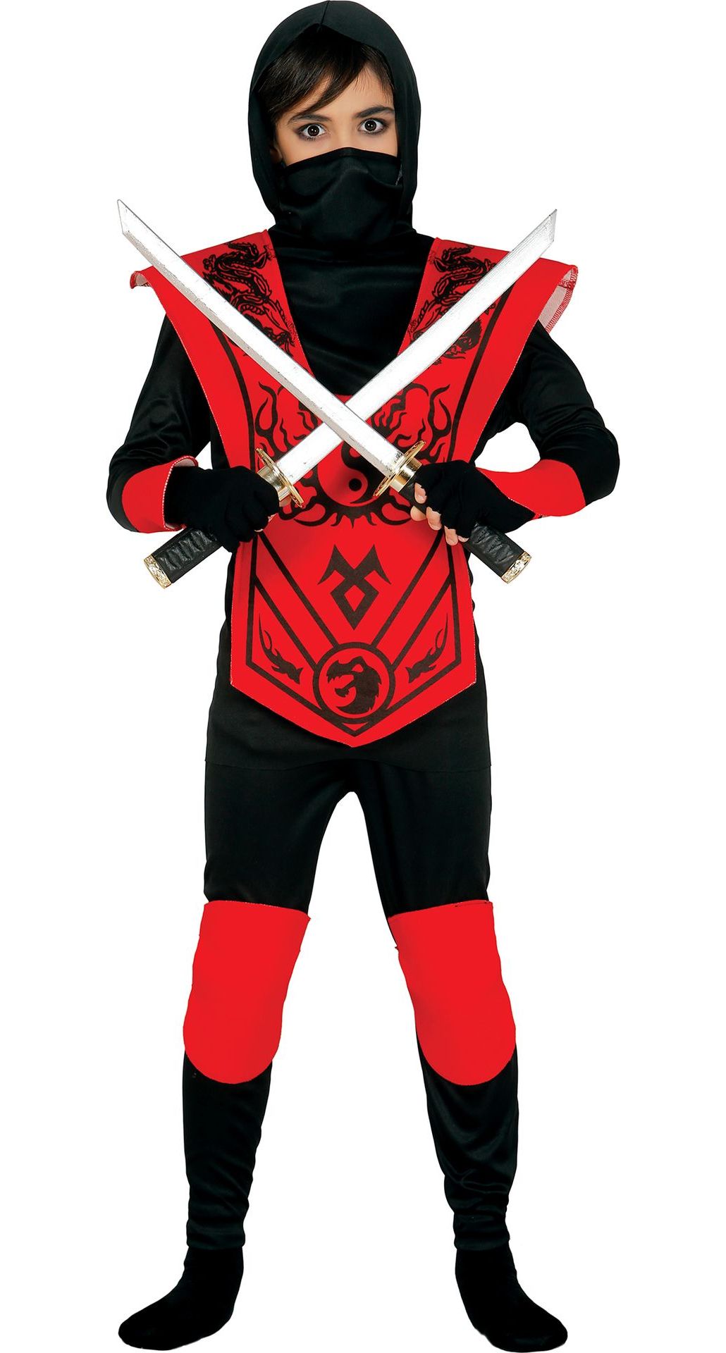 Rood ninja outfit kind