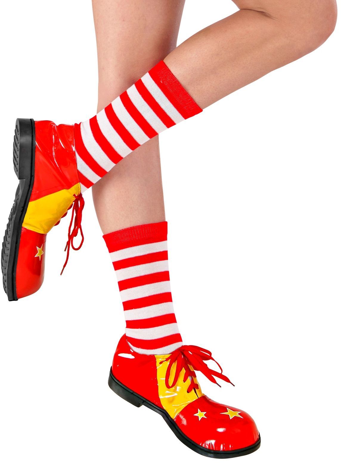 Rood-wit gestreepte sokken