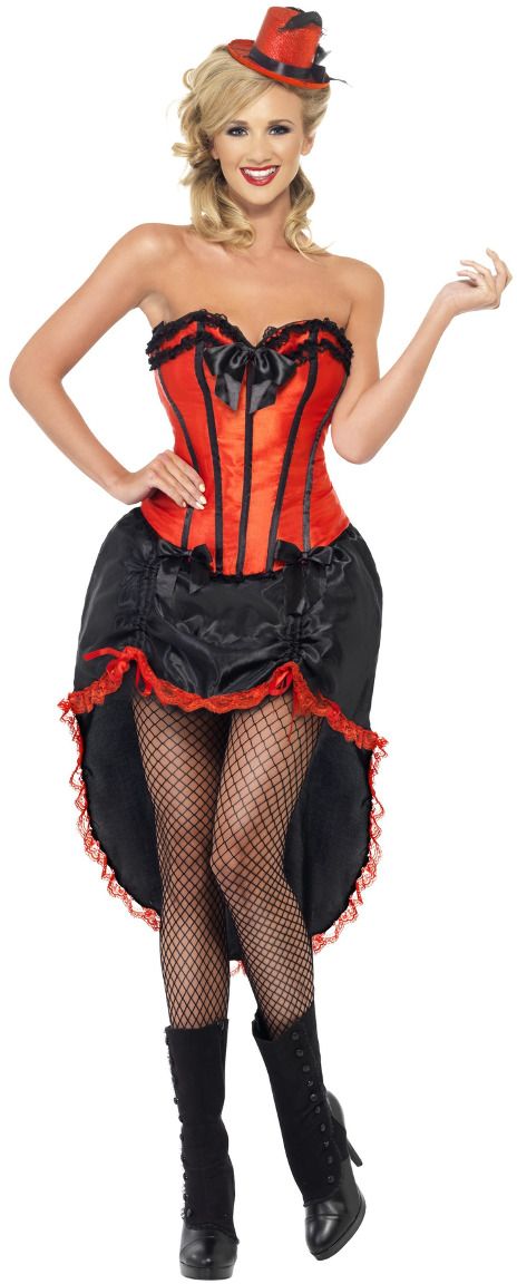 Rood zwarte Burlesque pakje